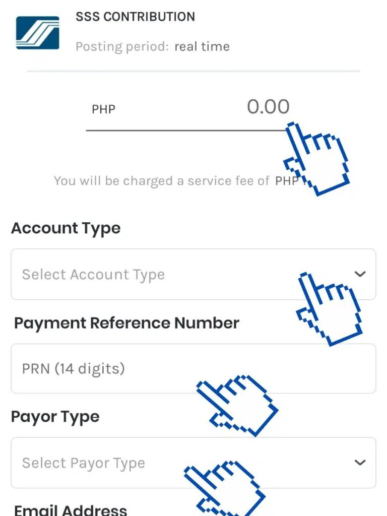 Gcash - SSS Contribution from