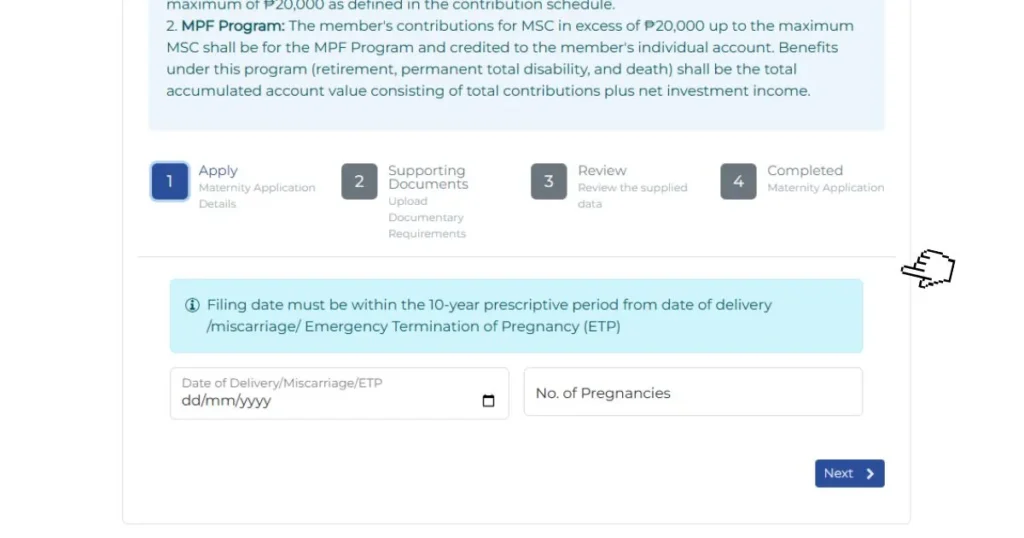 sss-maternity-application SSS maternity application frorm frist page